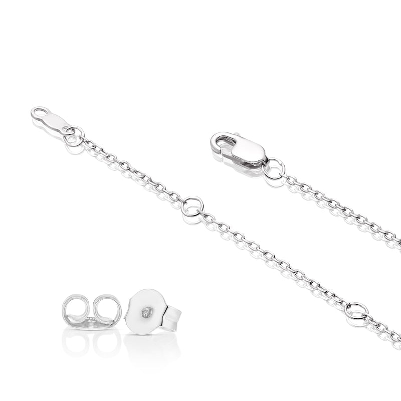 Sterling Silver 0.25ct Diamond Infinity Earring & Pendant Box Set