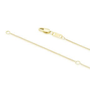 9ct Yellow Gold 18" 0.30ct Diamond Cross Pendant