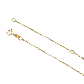 9ct Yellow Gold Domed Circle Pendant Necklace