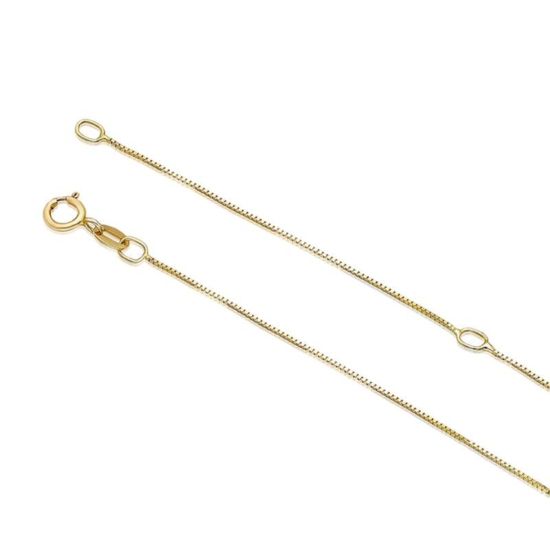 9ct Yellow Gold Domed Circle Pendant Necklace