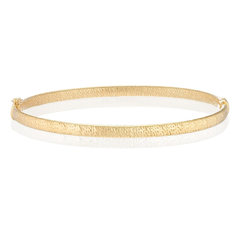 9ct Yellow Gold Textured Bangle