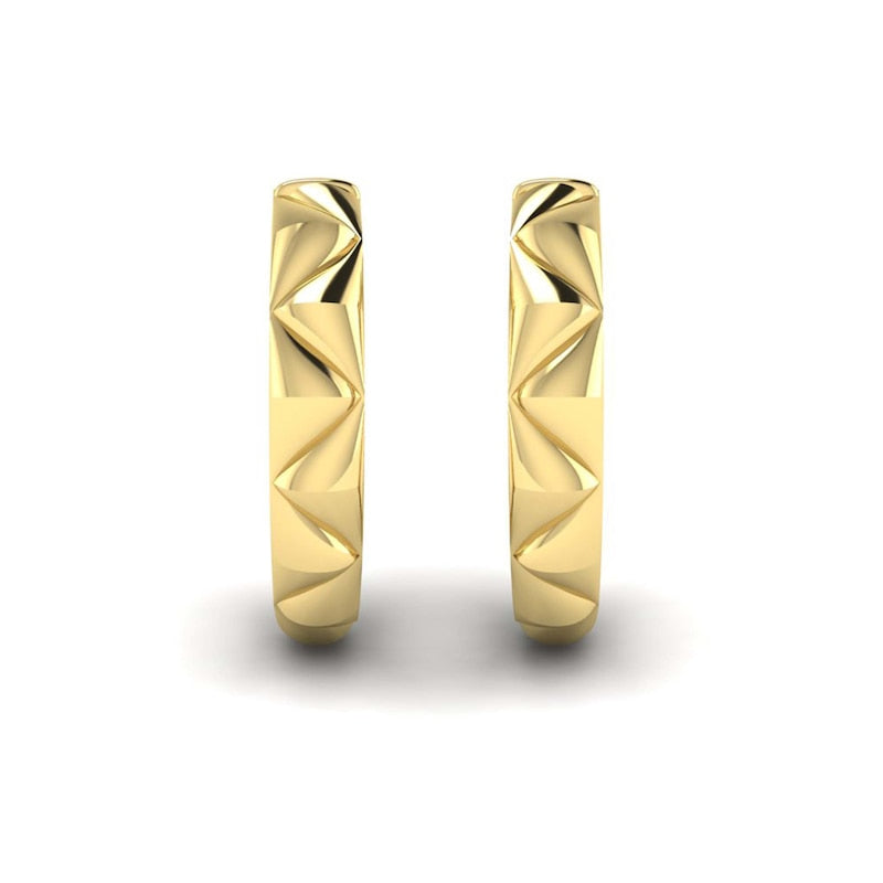 KLEORA PYRAMID Modern Electrum™ Pyramid Huggie