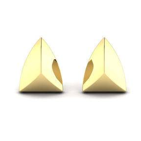 KLEORA PYRAMID Modern Electrum™ Pyramid Stud Earrings