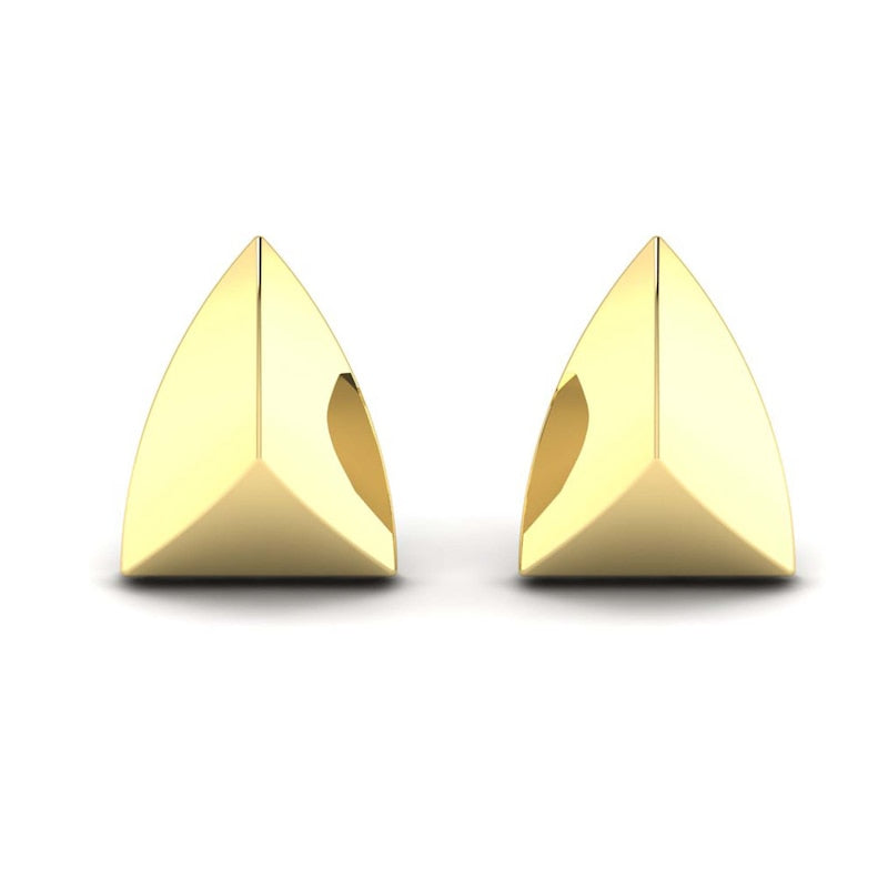 KLEORA PYRAMID Modern Electrum™ Pyramid Stud Earrings