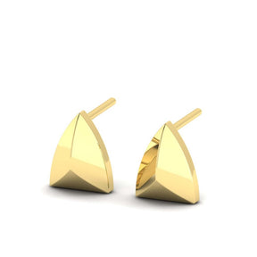 KLEORA PYRAMID Modern Electrum™ Pyramid Stud Earrings