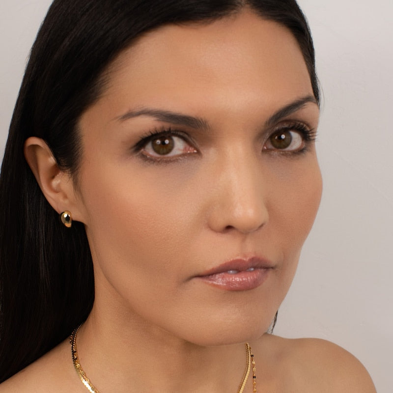 KLEORA ODYSSEY Modern Electrum™ Half Hoop Earrings