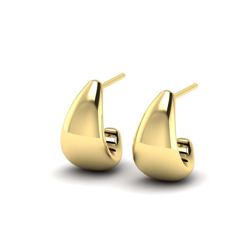 KLEORA ODYSSEY Modern Electrum™ Wide J-Hoop Earrings