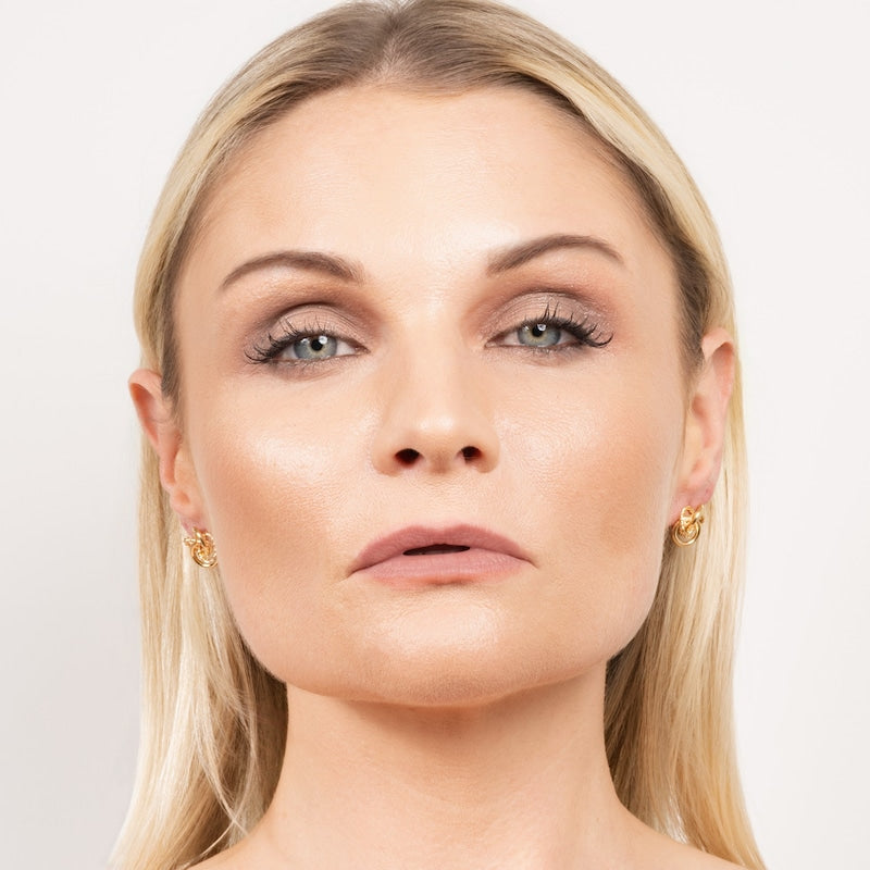 KLEORA CONTORTO Modern Electrum™ Rope & Polished Twist Stud Earrings