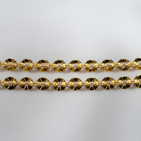 KLEORA IRIS Modern Electrum™ 18" Diamond Cut Rolo Oval Chain Necklace