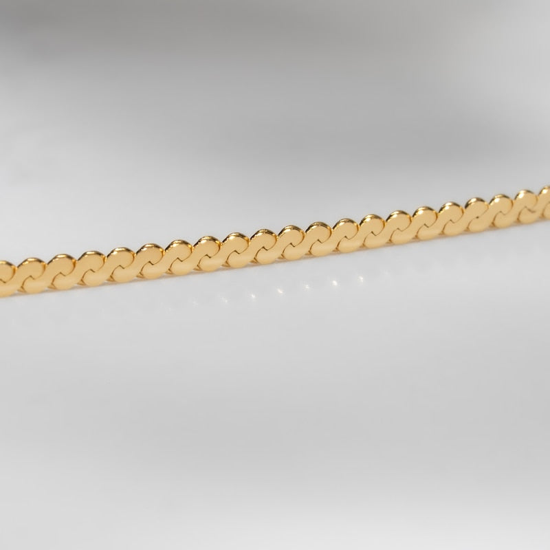 KLEORA ODYSSEY Modern Electrum™ 16" Serpentine Necklace