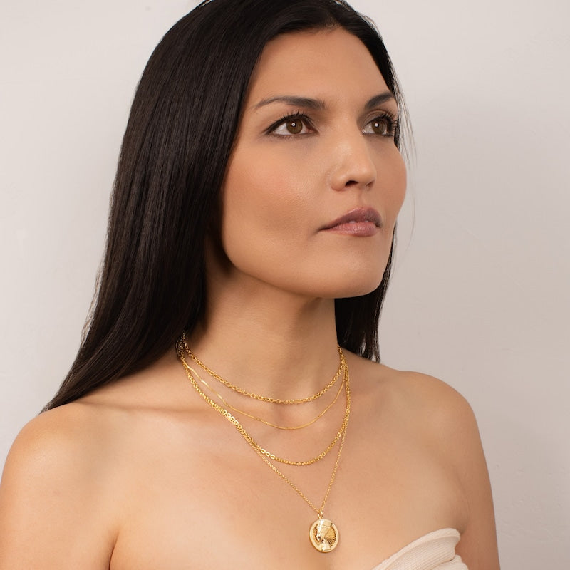 KLEORA COIN Modern Electrum™ Sun Burst Pendant