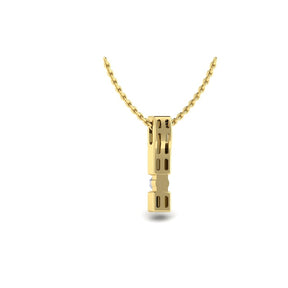 KLEORA AURORA Modern Electrum™ Miracle Plate Diamond Bar Pendant