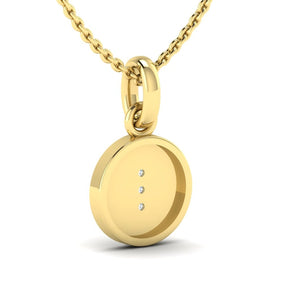 KLEORA IRIS Modern Electrum™ Diamond Cats Eye Circle Pendant