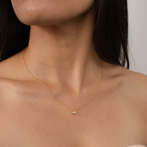 KLEORA AURORA Modern Electrum™ Miracle Plate Diamond Circle Pendant