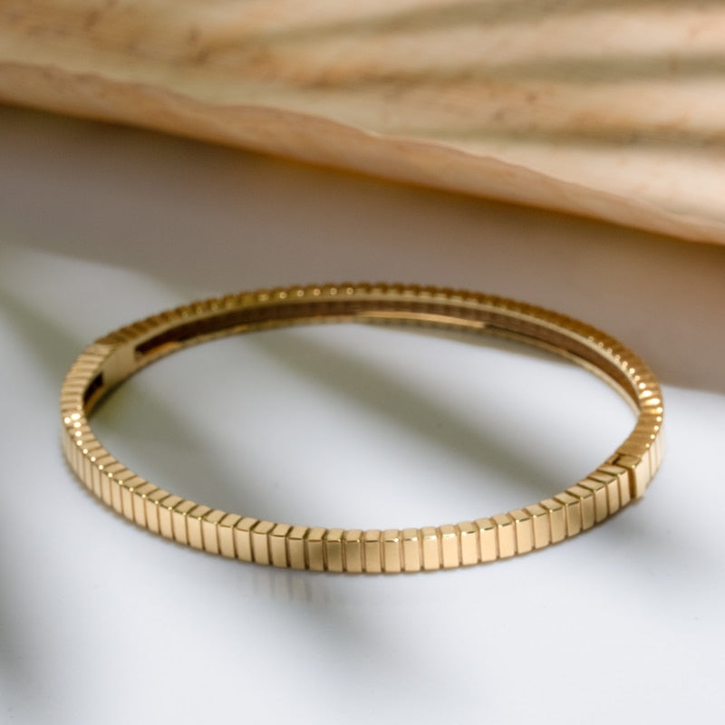 KLEORA LINEA Modern Electrum™ Linear Bangle