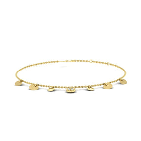 KLEORA AURORA Modern Electrum™ Diamond Disc Station Bracelet