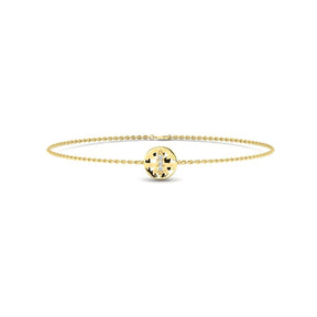 KLEORA IRIS Modern Electrum™ Diamond Cats Eye Circle Bracelet