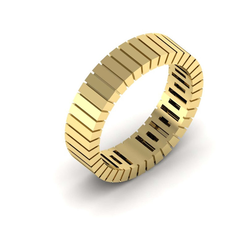 KLEORA LINEA Modern Electrum™ Linear Ring