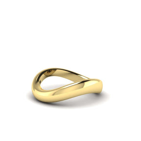 KLEORA ODYSSEY Modern Electrum™ Wide Curved Ring