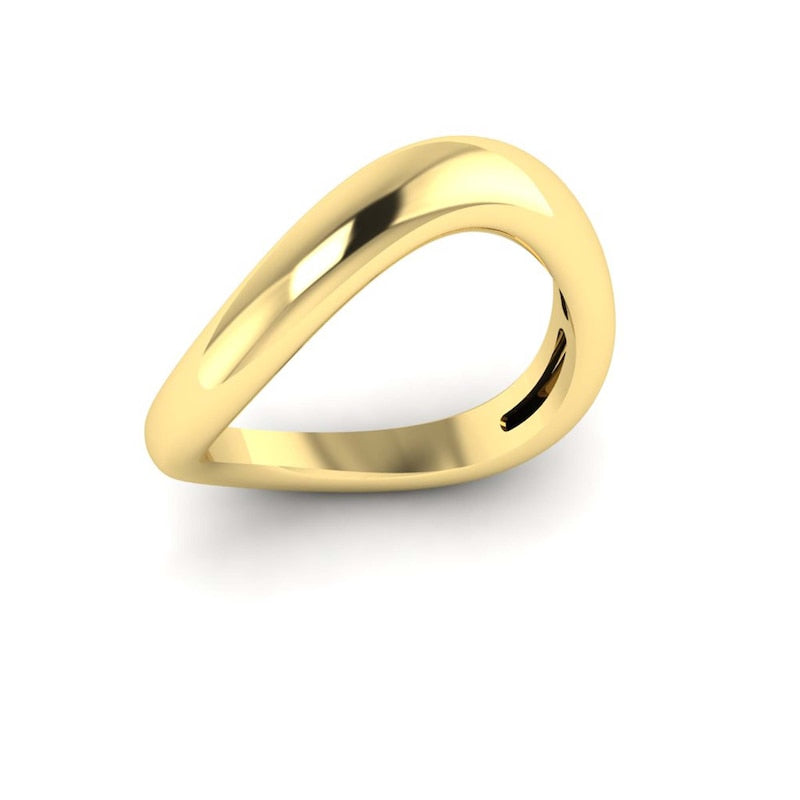 KLEORA ODYSSEY Modern Electrum™ Wide Curved Ring