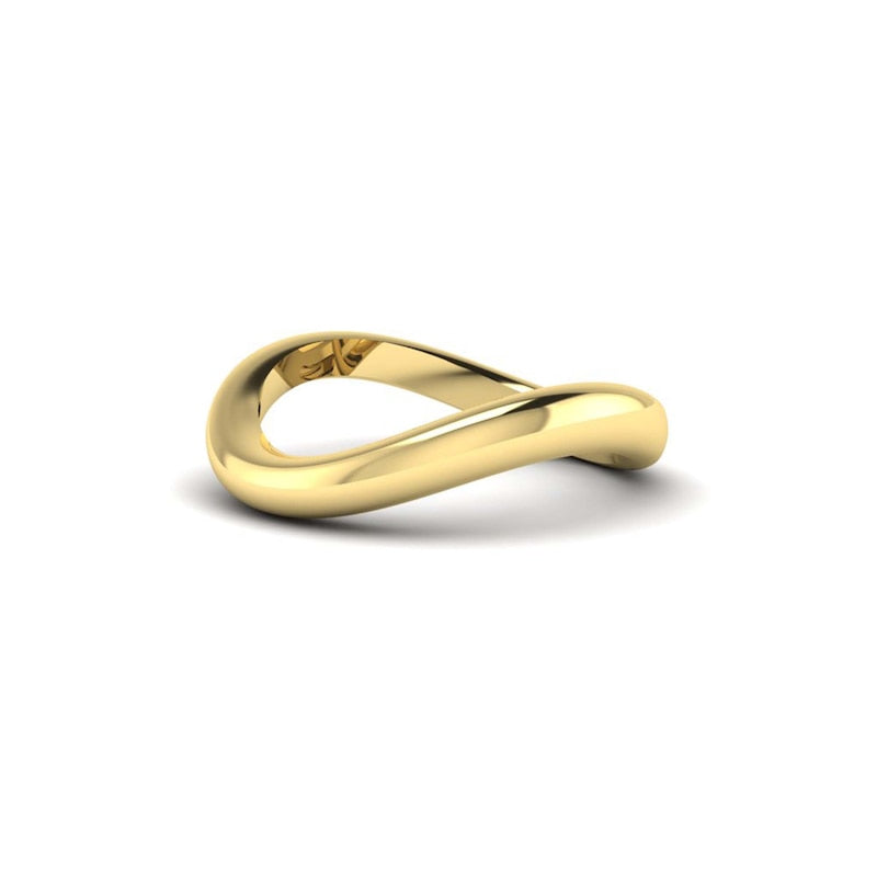 KLEORA ODYSSEY Modern Electrum™ Thin Curved Ring