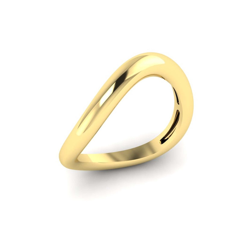KLEORA ODYSSEY Modern Electrum™ Thin Curved Ring