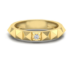 KLEORA PYRAMID Modern Electrum™ Diamond Pyramid Ring