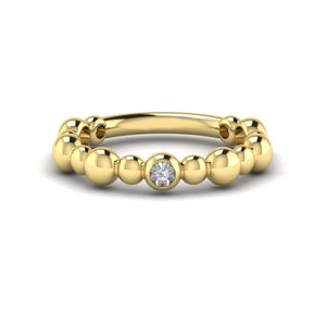 KLEORA AURORA Modern Electrum™ Miracle Plate Diamond Ring