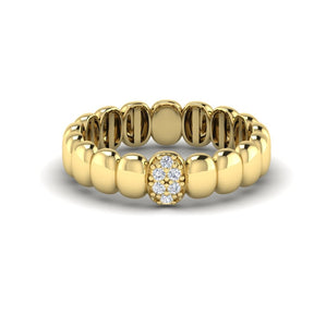 KLEORA AURORA Modern Electrum™ Diamond Ring