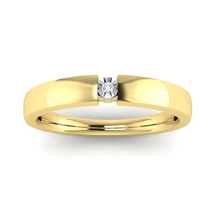 KLEORA AURORA Modern Electrum™ Miracle Plate Diamond Ring
