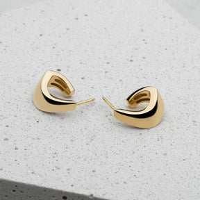 KLEORA ODYSSEY Modern Electrum™ Curved Earrings