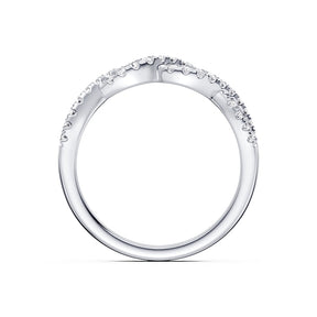 Platinum Twisted Eternity 0.25ct Diamond Ring