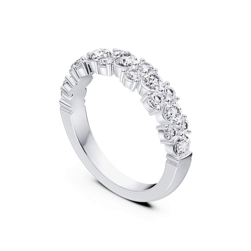 Platinum Scatter Eternity 1ct Diamond Ring
