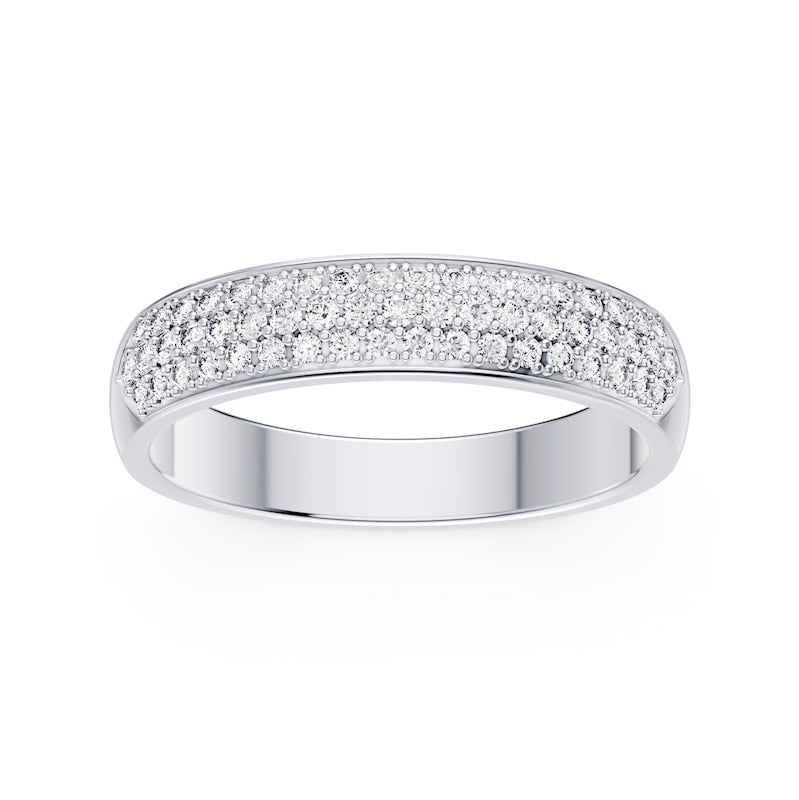Platinum Pavé Eternity 0.50ct Diamond Ring