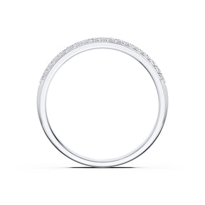 Platinum Pavé Eternity 0.50ct Diamond Ring