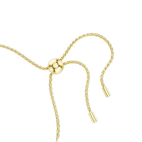 Swarovski Matrix Gold Tone & Zirconia Tennis Bolo Bracelet