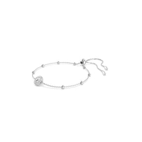 Swarovski Una Angelic Silver Tone Crystal Bolo Bracelet