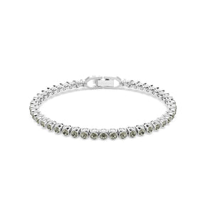 Swarovski Imber Emily Silver Tone & Grey Crystal Tennis Bracelet