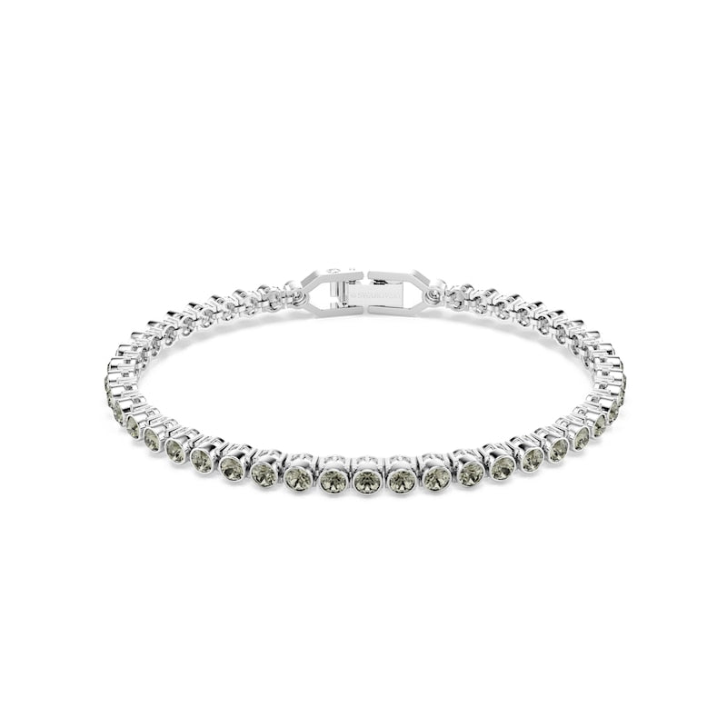 Swarovski Imber Emily Silver Tone & Grey Crystal Tennis Bracelet
