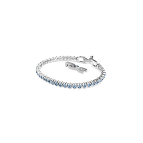 Swarovski Imber Emily Silver Tone & Blue Crystal Tennis Bracelet