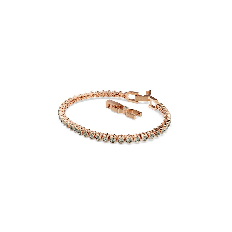 Swarovski Imber Emily Rose Gold Tone & Grey Crystal Tennis Bracelet