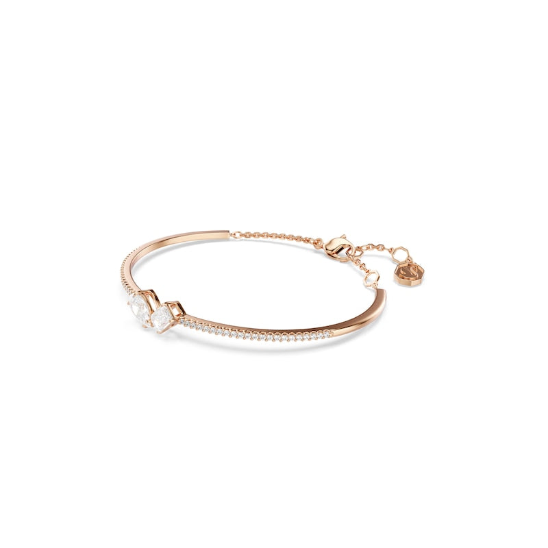 Swarovski Mesmera Rose Gold Tone Crystal Bangle