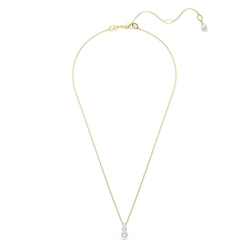 Swarovski Stilla Attract Gold Tone & Zirconia Trilogy Pendant