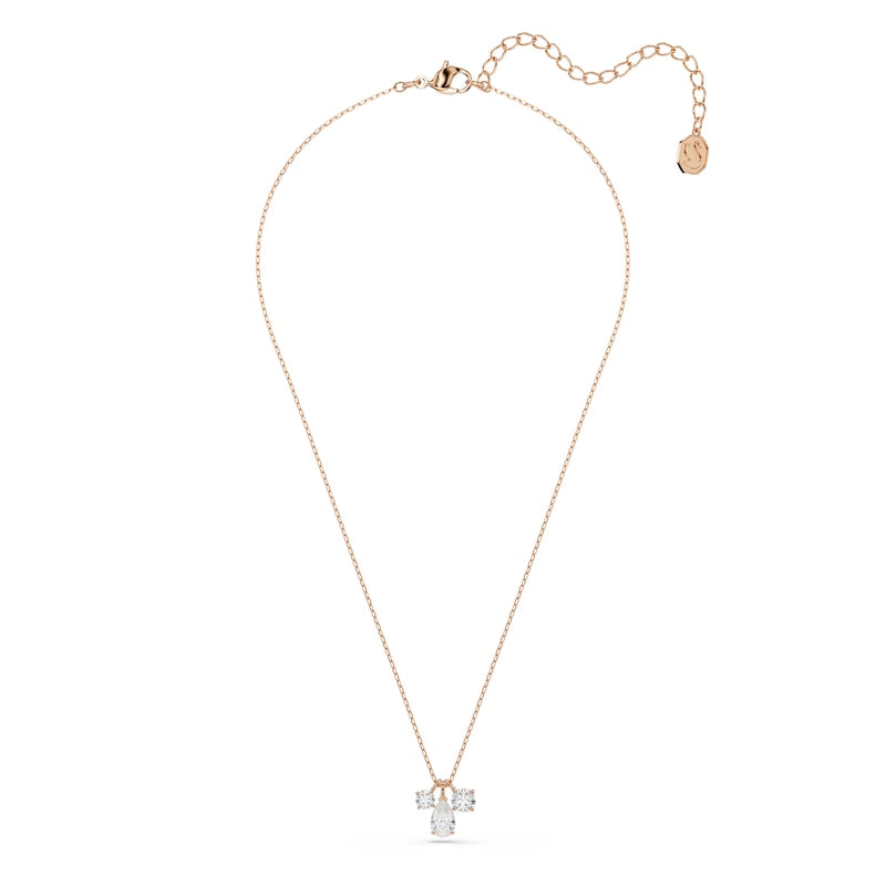 Swarovski Mesmera Rose Gold Tone Zirconia Trilogy Pendant
