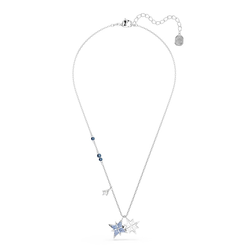 Swarovski Symbolica Silver Tone & Blue Zirconia Star Pendant Necklace