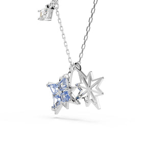 Swarovski Symbolica Silver Tone & Blue Zirconia Star Pendant Necklace