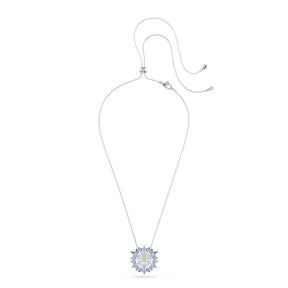 Swarovski Magic Silver Tone Blue Zirconia Snowflake Pendant & Brooch