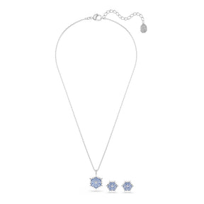 Swarovski Magic Silver Tone & Blue Zirconia Snowflake Jewellery Set