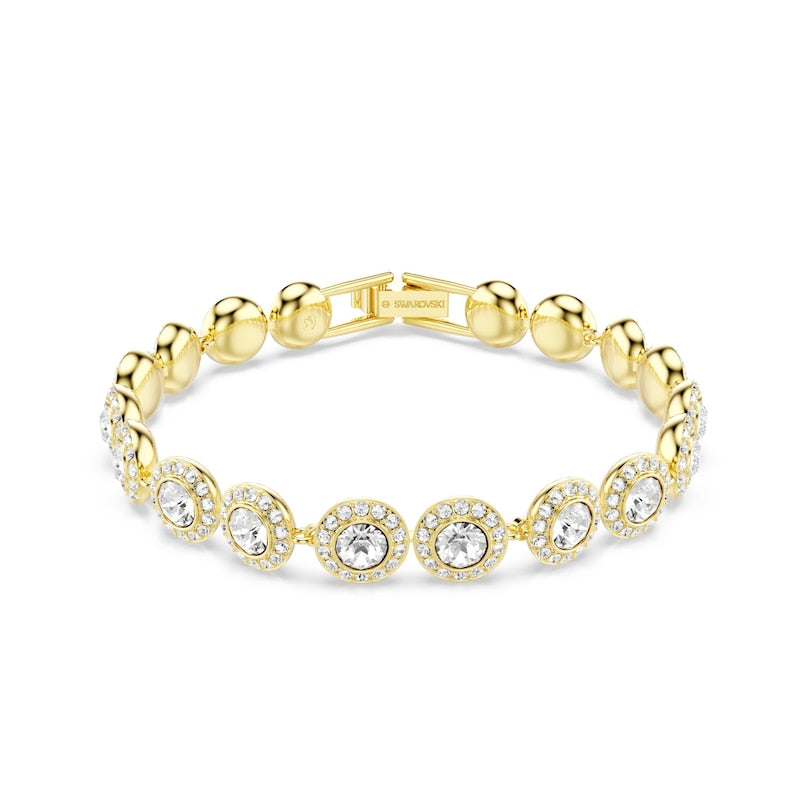 Swarovski Angelic Yellow Gold 7" Crystal Bracelet
