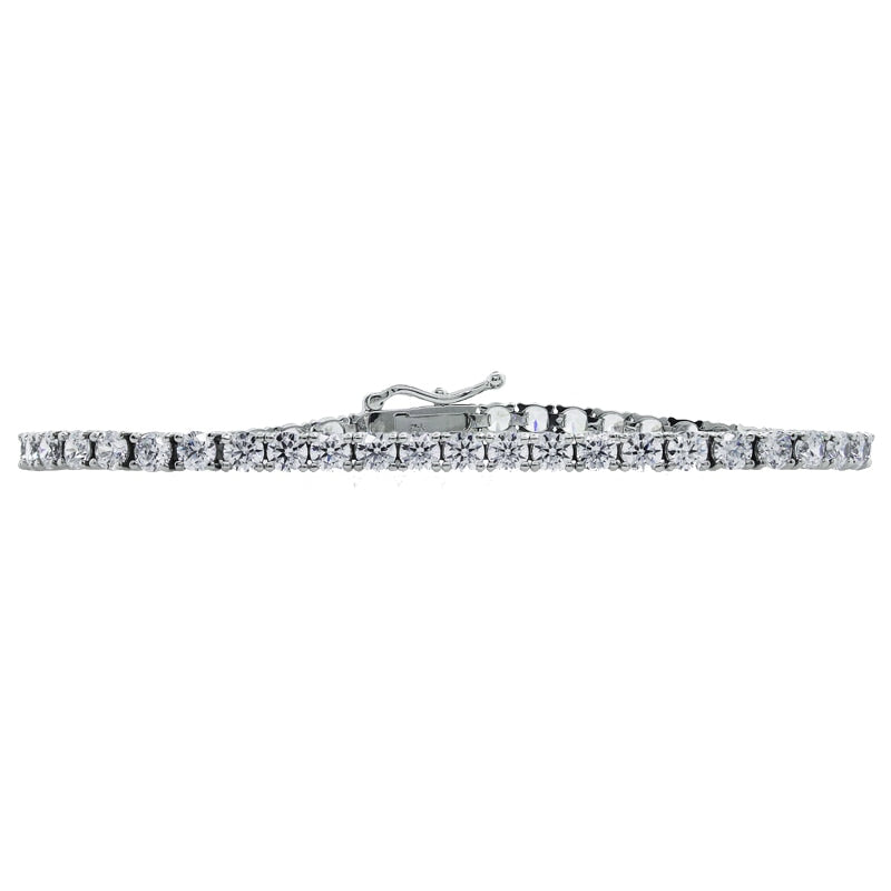 CARAT* LONDON Sterling Silver 7" Stone Set Tennis Bracelet